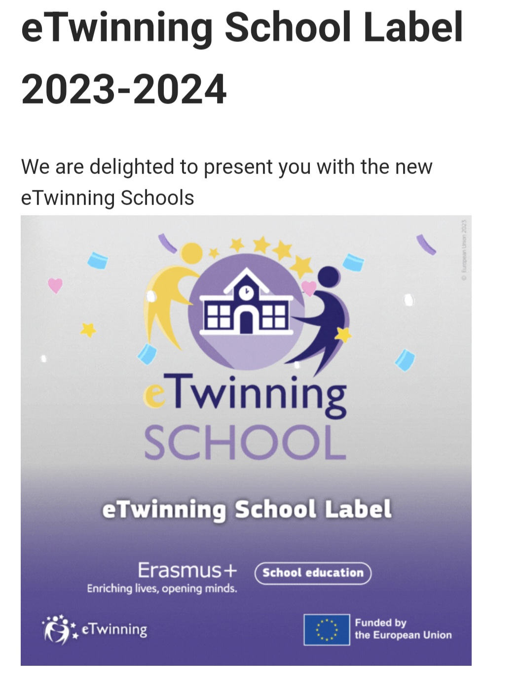 eTwinningová škola